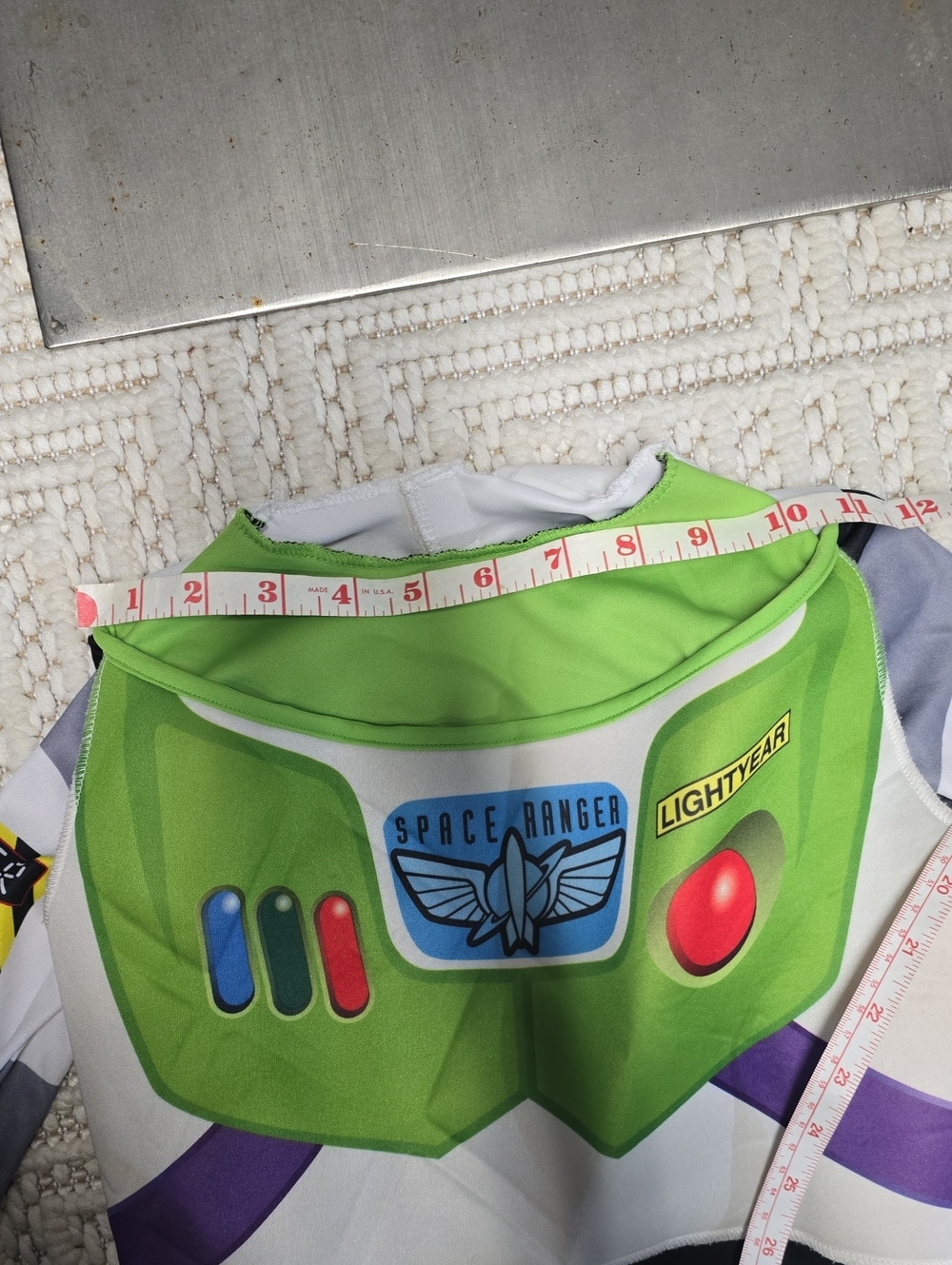 Buzz Lightyear Kids Costume - White & Green Space Ranger Suit - Picture 13 of 14